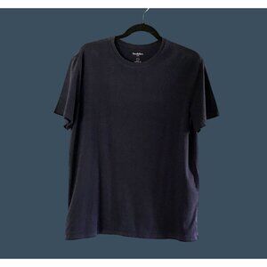 GOODIELLOW- MENS PLAIN NAVY SHORT SLEEVE CREW NECK T-SHIRT SIZE LARGE